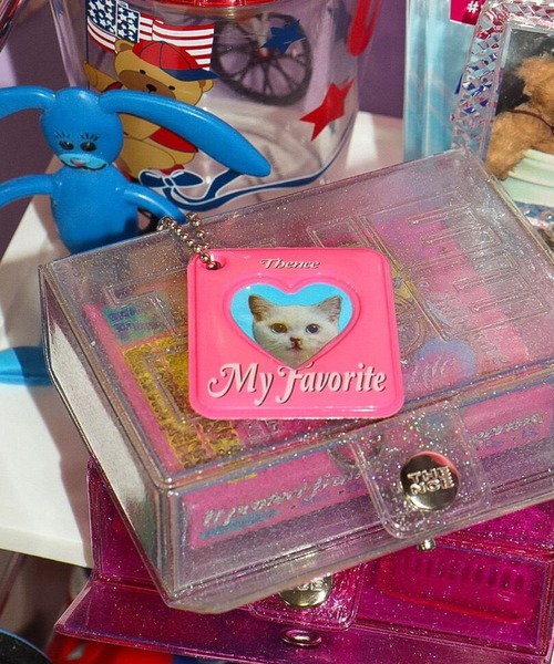 THENCE（デンス）の「THENCE／スクエアフォトフレームキーホルダー/デンス/韓国雑貨/2100591（ステーショナリー・レディース・インディゴブルー/ピンク・0）」の7枚目の写真