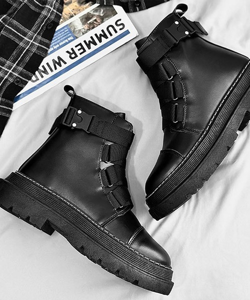 【足元を魅せる♡】HERMES コンバットブーツ LAND shoes365（シューズスリーシックスファイヴ）の「【shoes365】太