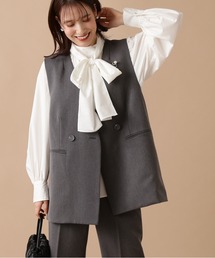 N.（N. Natural Beauty Basic） | ◆リボンタイ付ボリュームブラウス(Tシャツ/カットソー)