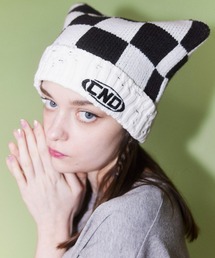 Candy Stripper | CHECKER SQUARE ビーニー(ニットキャップ/ビーニー)