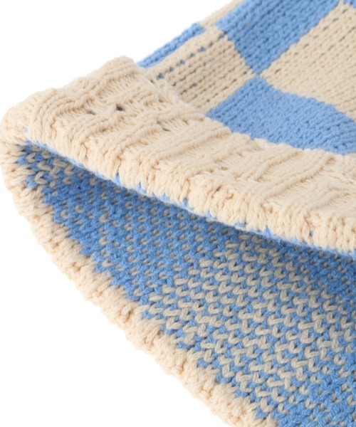 Candy Stripper（キャンディストリッパー）の「CHECKER SQUARE ビーニー（ニットキャップ/ビーニー・レディース・ブルー/ライム/ブラック・FREE）」の15枚目の写真