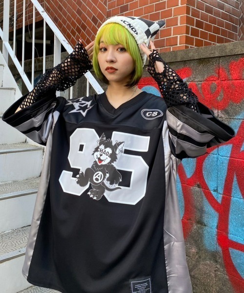 Candy Stripper（キャンディストリッパー）の「CHECKER SQUARE ビーニー（ニットキャップ/ビーニー・レディース・ブルー/ライム/ブラック・FREE）」の6枚目の写真