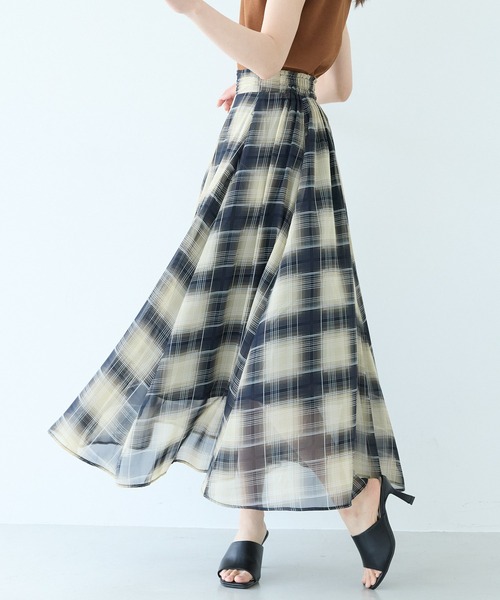 Andemiu(アンデミュウ)の「【25ss最終入荷/WEB限定】アソートガラエアリースカート103208(スカート・レディース・ベージュ/ホワイト系その他/ブラック系その他2/ブラウン系その他/ブラック系その他/グレー/ブラック系その他3/ブラック系その他5/ブラック系4/オレンジ系その他3/ホワイト系その他6/ホワイト系その他7/グリーン系7/ホワイト系その他3/ホワイト系4/ライトベージュ/グリーン/ブラウン/ブラック系その他6/ブルー系その他/チャコールグレー/ブラック系/ブルー系1/ホワイト系1/ブラック系9/ミント/Black/グレー系その他7/ネイビー系8/ブラック/ネイビー系6/ブラウン系その他6/ブルー系その他5/パープル系その他6/ブラウン系その他4/ホワイト/ブラック×ベージュ・FREE/フリー)」の1枚目の写真