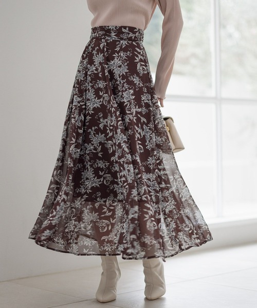 【25ss新作/WEB限定】アソートガラエアリースカート 103208（スカート）｜Andemiu（アンデミュウ）