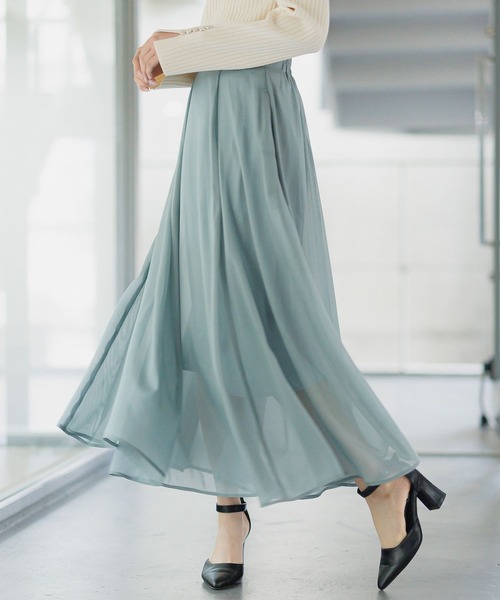 【25ss新作/WEB限定】アソートガラエアリースカート 103208（スカート）｜Andemiu（アンデミュウ）