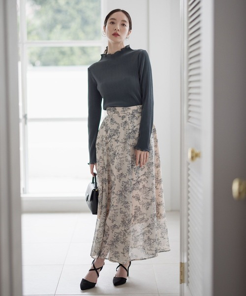 【25ss新作/WEB限定】アソートガラエアリースカート 103208（スカート）｜Andemiu（アンデミュウ）