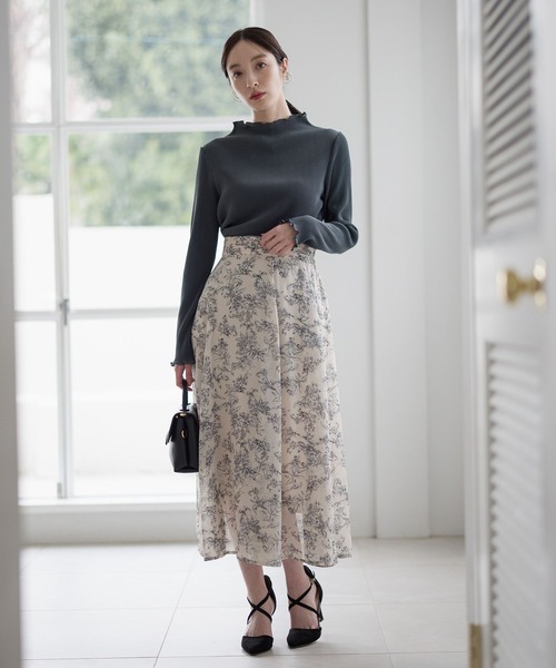 【25ss新作/WEB限定】アソートガラエアリースカート 103208（スカート）｜Andemiu（アンデミュウ）