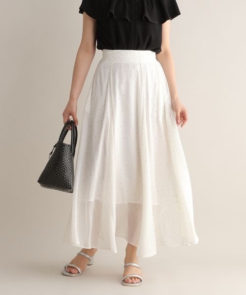 【25ss新作/WEB限定】アソートガラエアリースカート 103208（スカート）｜Andemiu（アンデミュウ）