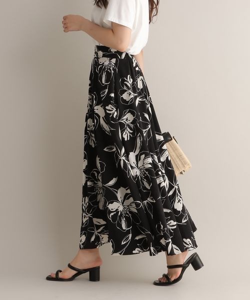 【25ss新作/WEB限定】アソートガラエアリースカート 103208（スカート）｜Andemiu（アンデミュウ）