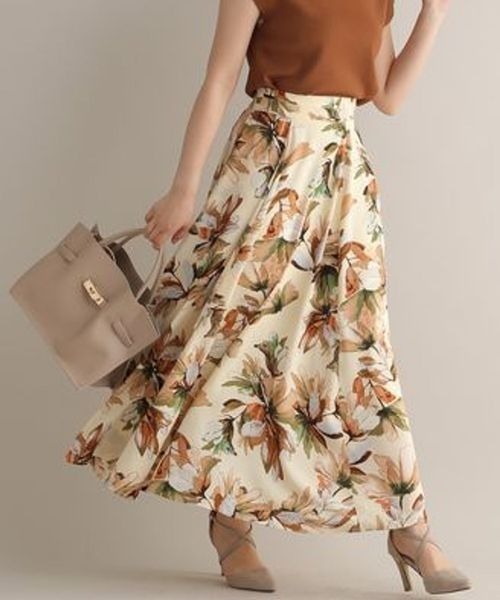 【25ss新作/WEB限定】アソートガラエアリースカート 103208（スカート）｜Andemiu（アンデミュウ）