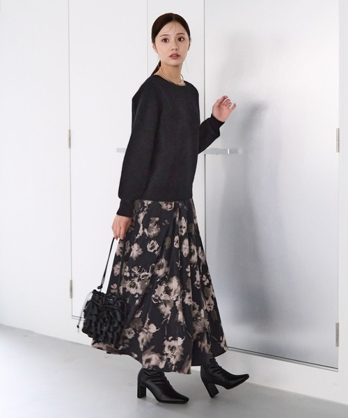 【25ss新作/WEB限定】アソートガラエアリースカート 103208（スカート）｜Andemiu（アンデミュウ）