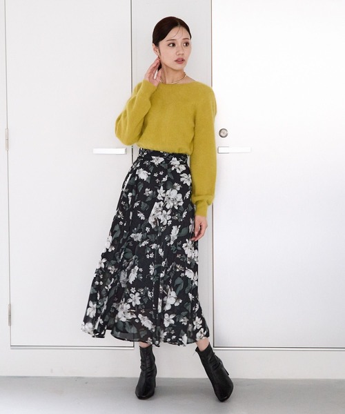 【25ss新作/WEB限定】アソートガラエアリースカート 103208（スカート）｜Andemiu（アンデミュウ）