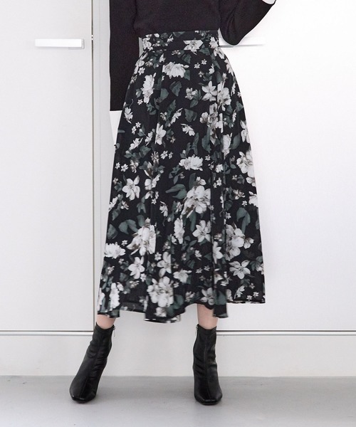 【25ss新作/WEB限定】アソートガラエアリースカート 103208（スカート）｜Andemiu（アンデミュウ）