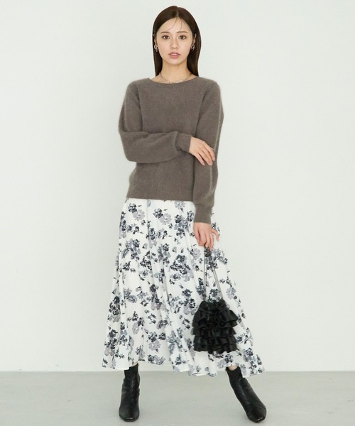 【25ss新作/WEB限定】アソートガラエアリースカート 103208（スカート）｜Andemiu（アンデミュウ）