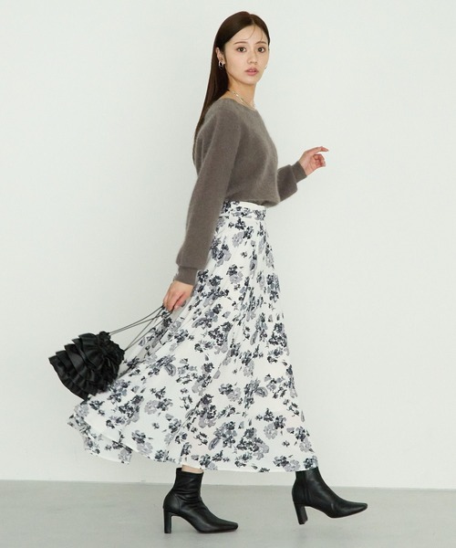 【25ss新作/WEB限定】アソートガラエアリースカート 103208（スカート）｜Andemiu（アンデミュウ）