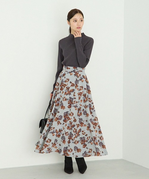 【25ss新作/WEB限定】アソートガラエアリースカート 103208（スカート）｜Andemiu（アンデミュウ）