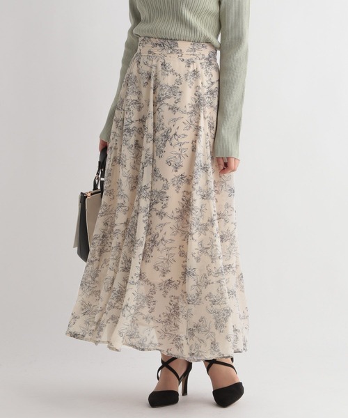 【25ss新作/WEB限定】アソートガラエアリースカート 103208（スカート）｜Andemiu（アンデミュウ）