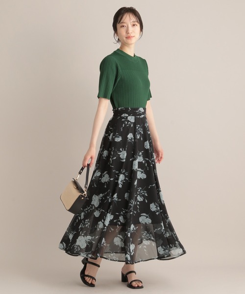 【25ss新作/WEB限定】アソートガラエアリースカート 103208（スカート）｜Andemiu（アンデミュウ）