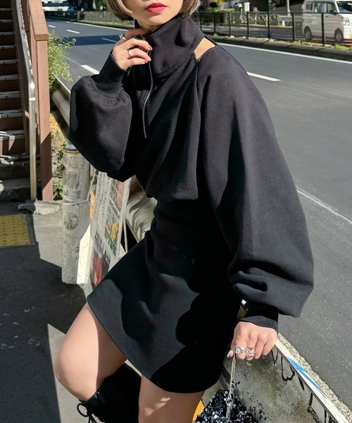 PAGEBOY（ページボーイ）の「カットアウトドッキングワンピース（ワンピース・レディース・オートミール/オフホワイト/ブラック・FREE）」の20枚目の写真