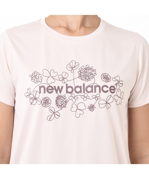 NEW BALANCE（ニューバランス）の「スペシャルエディションプリントショートスリーブTシャツ（Tシャツ/カットソー・レディース・ホワイト/ブラック/ライトブルー/ライトピンク・SMALL/MEDIUM/LARGE/X-LARGE）」の22枚目の写真