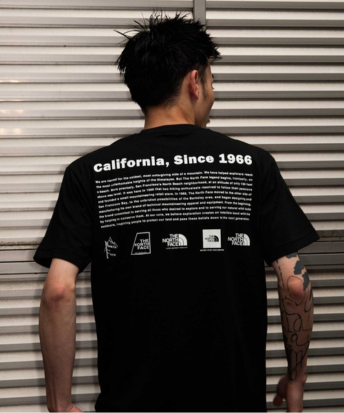 THE NORTH FACE（ザノースフェイス）の「THE NORTH FACE S/S Historical Logo Tee / ザ・ノース・フェイス ショート スリーブ ヒストリカル ロゴ ティー（Tシャツ/カットソー・メンズ・ブラック/グレー/ホワイト/バーガンディー・XL/L/M/S）」の18枚目の写真