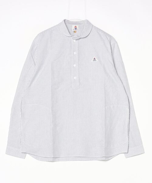 GEVACO(ゲバコ)の「【GEVACO/ゲバコ】オックスオーバーショールカラー長袖シャツ(シャツ/ブラウス・メンズ・グレー系その他/ピンク/ブラック系その他/グリーン/ホワイト・S/L/M)」の8枚目の写真