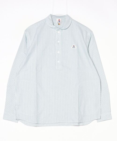 GEVACO(ゲバコ)の「【GEVACO/ゲバコ】オックスオーバーショールカラー長袖シャツ(シャツ/ブラウス・メンズ・グレー系その他/ピンク/ブラック系その他/グリーン/ホワイト・S/L/M)」の10枚目の写真