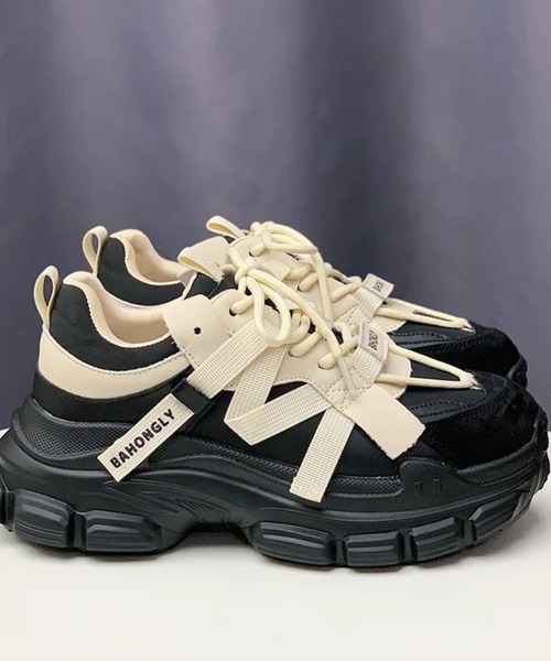 almo（アルモ）の「厚底リボンスニーカー(se)（スニーカー・レディース・ホワイト/ブラック・23/24/23.5）」の10枚目の写真