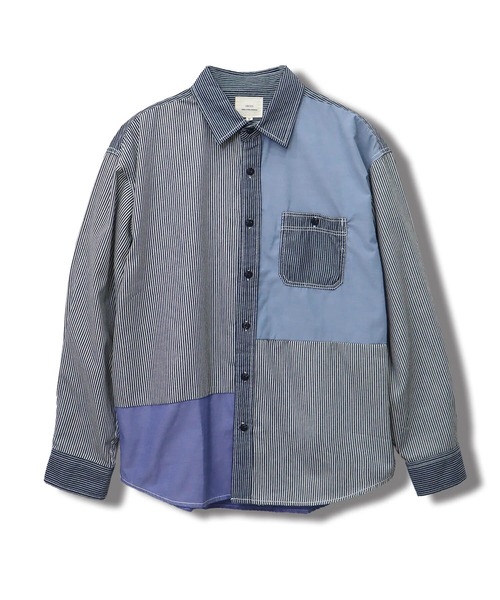 CORISCO（コリスコ）の「シャンブレー・ヒッコリー切替シャツ(M1)（シャツ/ブラウス・メンズ・その他1/その他2・LARGE/X-LARGE/MEDIUM）」の6枚目の写真