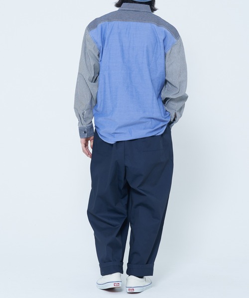 CORISCO（コリスコ）の「シャンブレー・ヒッコリー切替シャツ(M1)（シャツ/ブラウス・メンズ・その他1/その他2・LARGE/X-LARGE/MEDIUM）」の22枚目の写真