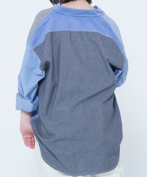 CORISCO（コリスコ）の「シャンブレー・ヒッコリー切替シャツ(M1)（シャツ/ブラウス・メンズ・その他1/その他2・LARGE/X-LARGE/MEDIUM）」の13枚目の写真