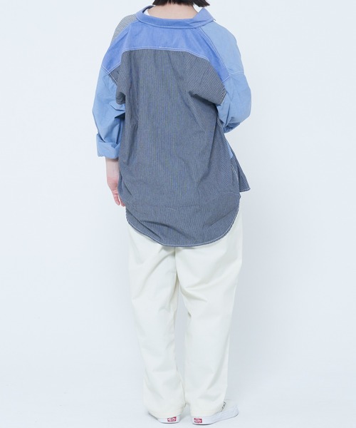 CORISCO（コリスコ）の「シャンブレー・ヒッコリー切替シャツ(M1)（シャツ/ブラウス・メンズ・その他1/その他2・LARGE/X-LARGE/MEDIUM）」の14枚目の写真