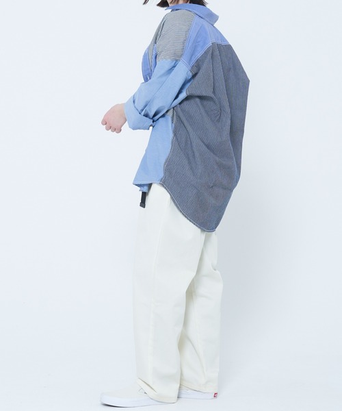 CORISCO（コリスコ）の「シャンブレー・ヒッコリー切替シャツ(M1)（シャツ/ブラウス・メンズ・その他1/その他2・LARGE/X-LARGE/MEDIUM）」の15枚目の写真