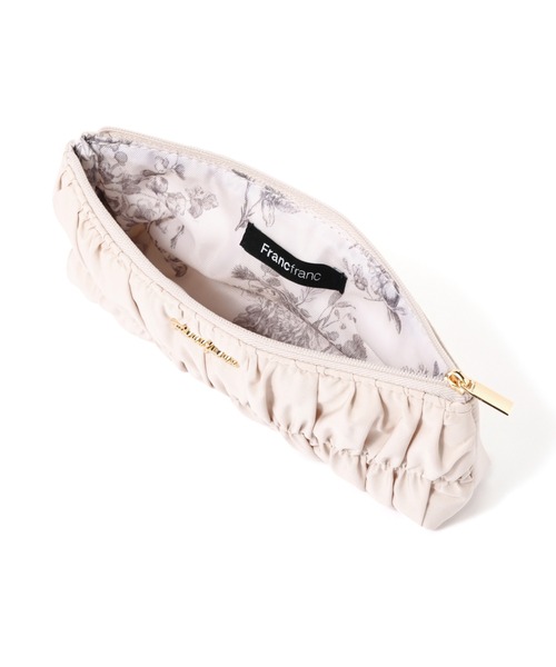 Francfranc（フランフラン）の「ギャザー ペン＆アイグラスケース  ライトピンク ペンケース デスク収納 文具 ポーチ（ポーチ・レディース・ライトピンク・FREE）」の4枚目の写真