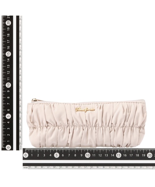 Francfranc（フランフラン）の「ギャザー ペン＆アイグラスケース  ライトピンク ペンケース デスク収納 文具 ポーチ（ポーチ・レディース・ライトピンク・FREE）」の5枚目の写真