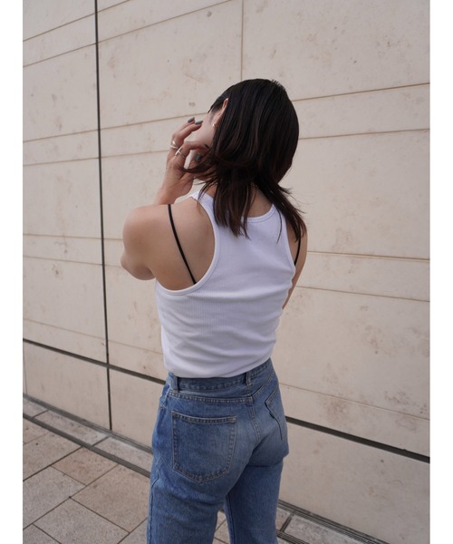 ENCIRCLE(エンサークル)の「【ENCIRCLE/エンサークル】Yin Yang tank top/インヨウタンクトップ(タンクトップ・レディース・ホワイト/ブラック・FREE)」の7枚目の写真