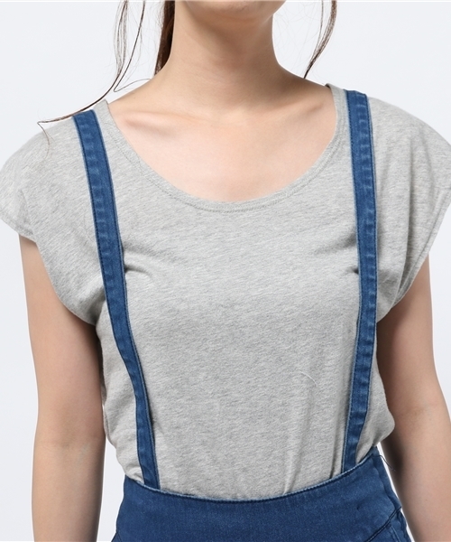 WEGO(ウィゴー)の「WEGO/サス付きテーパードパンツ(その他パンツ・レディース・インディゴブルー/ブラック/ブラック系その他・FREE)」の7枚目の写真