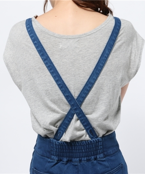 WEGO(ウィゴー)の「WEGO/サス付きテーパードパンツ(その他パンツ・レディース・インディゴブルー/ブラック/ブラック系その他・FREE)」の8枚目の写真