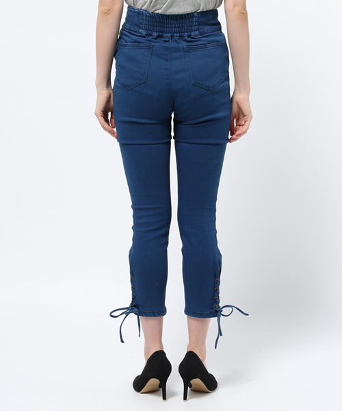 WEGO(ウィゴー)の「WEGO/サス付きテーパードパンツ(その他パンツ・レディース・インディゴブルー/ブラック/ブラック系その他・FREE)」の16枚目の写真