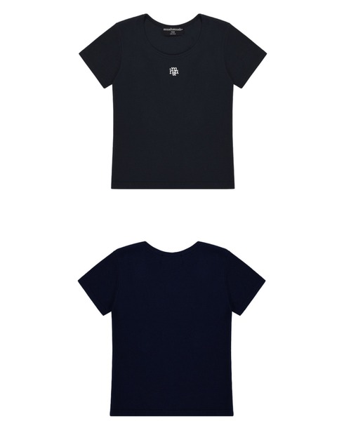 A'GEM/9 × .kom 『muah muah/ムーアムーア』 STITCH U-NECK HALF