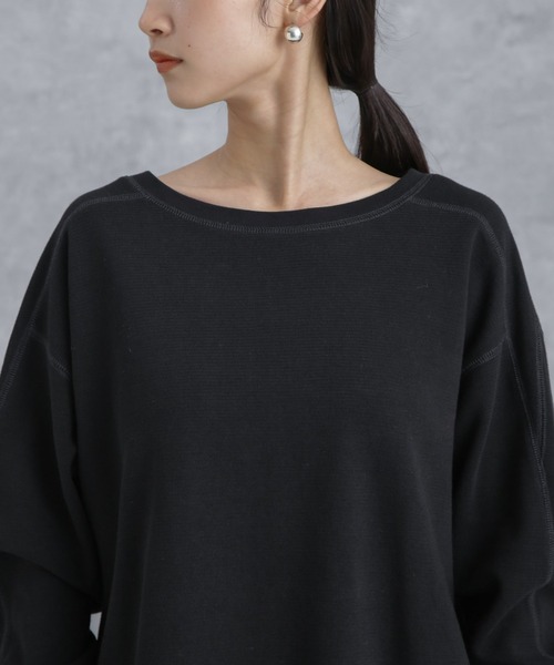 NANO universe(ナノユニバース)の「サカリババックスリットプルオーバー(Tシャツ/カットソー・レディース・アイボリー/ブラック・S/M)」の20枚目の写真