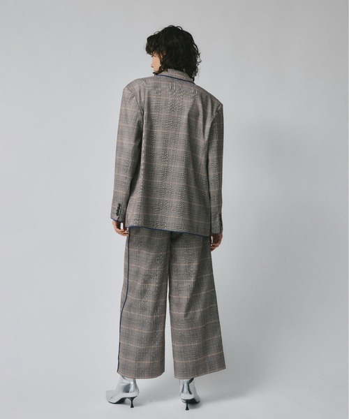 led.tokyo（レッドトウキョウ）の「【led.tokyo】CHECK TAILORED JACKET（テーラードジャケット・レディース・グレー/ベージュ・FREE）」の13枚目の写真