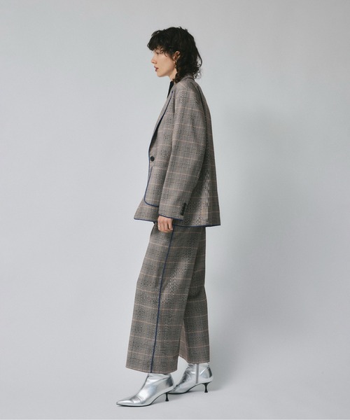 led.tokyo（レッドトウキョウ）の「【led.tokyo】CHECK TAILORED JACKET（テーラードジャケット・レディース・グレー/ベージュ・FREE）」の12枚目の写真