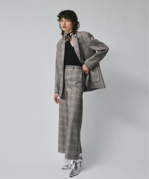 led.tokyo（レッドトウキョウ）の「【led.tokyo】CHECK TAILORED JACKET（テーラードジャケット・レディース・グレー/ベージュ・FREE）」の11枚目の写真