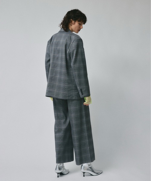 led.tokyo（レッドトウキョウ）の「【led.tokyo】CHECK TAILORED JACKET（テーラードジャケット・レディース・グレー/ベージュ・FREE）」の20枚目の写真