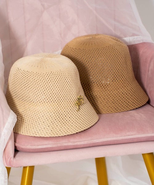WILLSELECTION（ウィルセレクション）の「メッシュバケットハット（キャスケット・レディース・ベージュ/キャメル・FREE）」の9枚目の写真