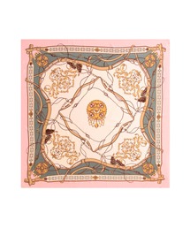 Julia Boutique | 90×90cmサイズ・ヴィンテージ風サテン生地スカーフ/100016(バンダナ/スカーフ)