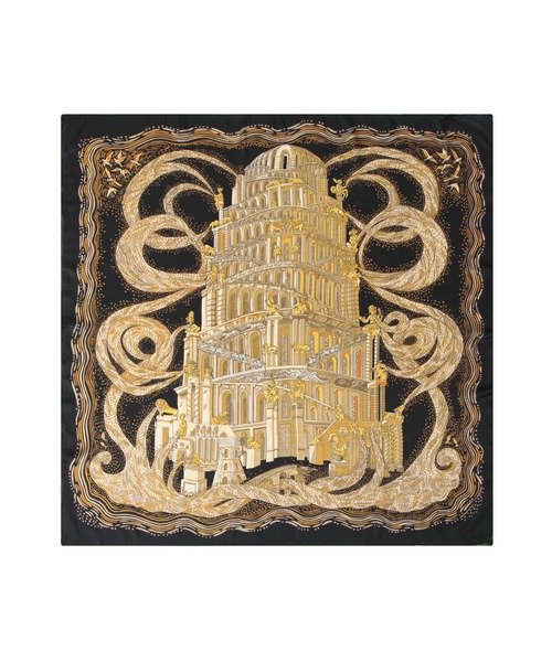 Julia Boutique(ジュリアブティック)の「90×90cmサイズ・ヴィンテージ風サテン生地スカーフ/100016(バンダナ/スカーフ・レディース・C/D/E/F/S/T/A/H/J/O/Q/K/L/M/N/B/G/I/P/R・ONE)」の8枚目の写真