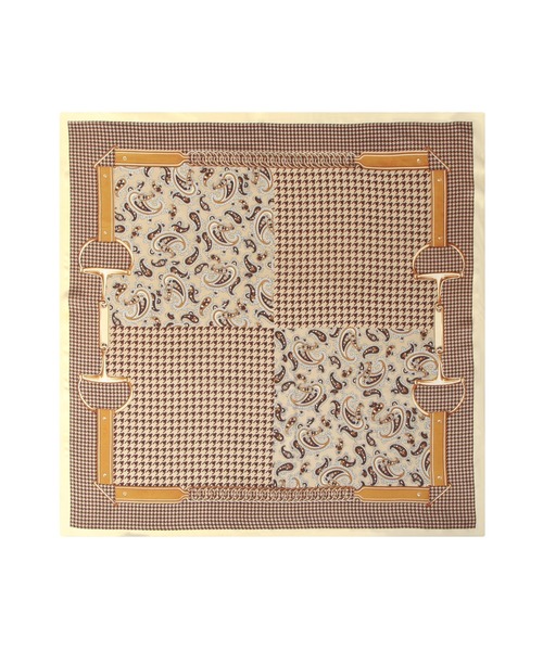 Julia Boutique(ジュリアブティック)の「90×90cmサイズ・ヴィンテージ風サテン生地スカーフ/100016(バンダナ/スカーフ・レディース・C/D/E/F/S/T/A/H/J/O/Q/K/L/M/N/B/G/I/P/R・ONE)」の12枚目の写真