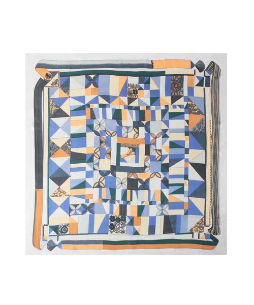 Julia Boutique(ジュリアブティック)の「90×90cmサイズ・ヴィンテージ風サテン生地スカーフ/100016(バンダナ/スカーフ・レディース・C/D/E/F/S/T/A/H/J/O/Q/K/L/M/N/B/G/I/P/R・ONE)」の15枚目の写真